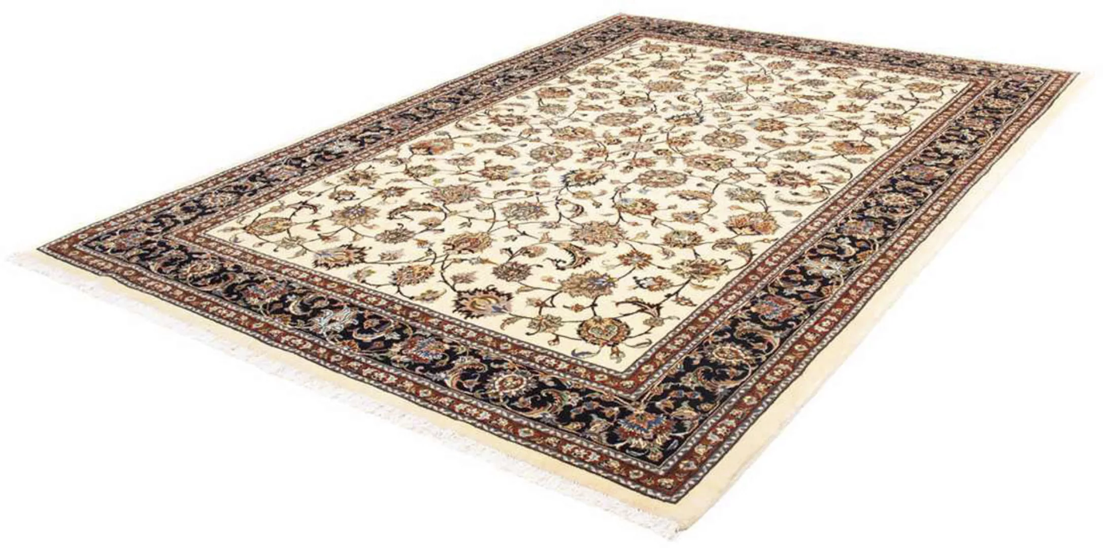 morgenland Wollteppich »Kaschmar Blumenmuster Beige 300 x 200 cm«, rechteck günstig online kaufen