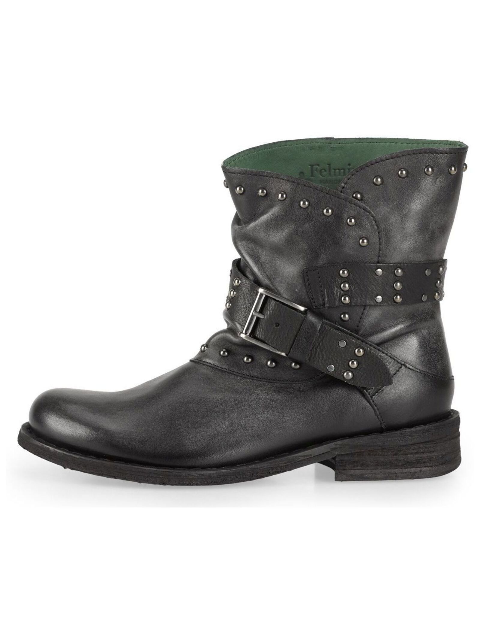 Felmini Stiefelette Leder Cowboy Stiefelette günstig online kaufen