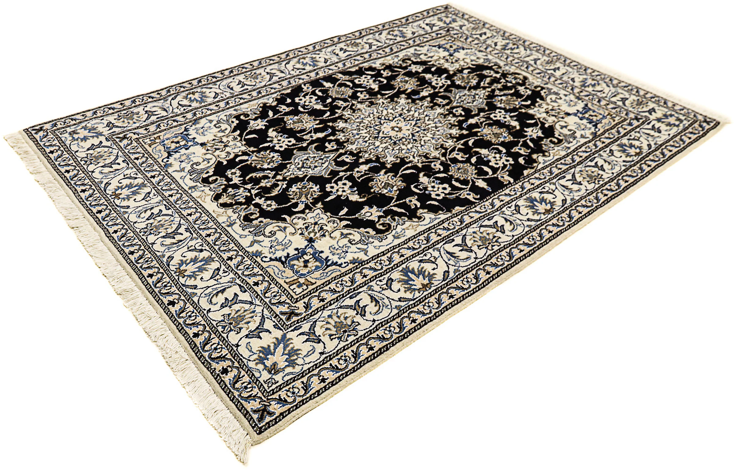 morgenland Orientteppich »Perser - Nain - 207 x 146 cm - dunkelblau«, recht günstig online kaufen