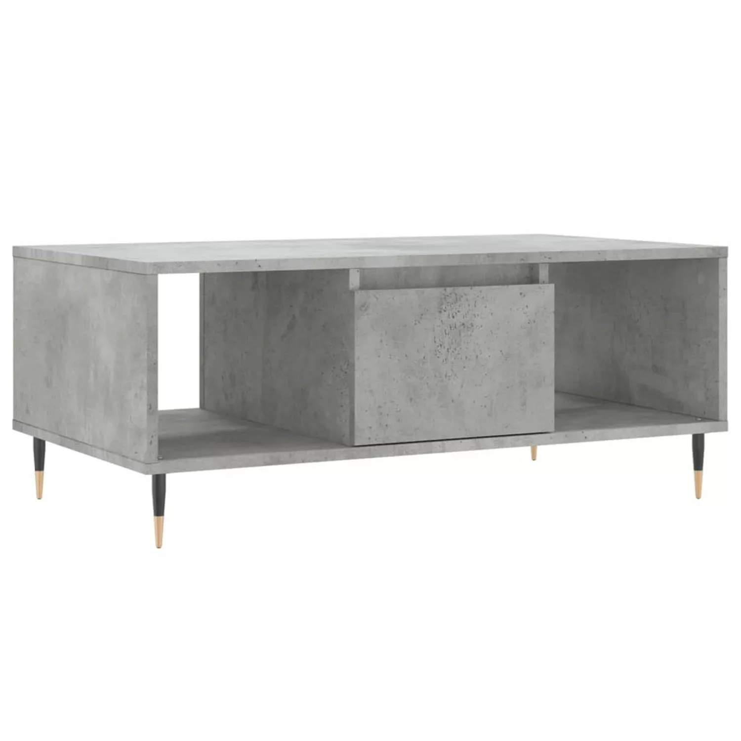 vidaXL Couchtisch Betongrau 90x50x36,5 cm Holzwerkstoff Modell 2 günstig online kaufen