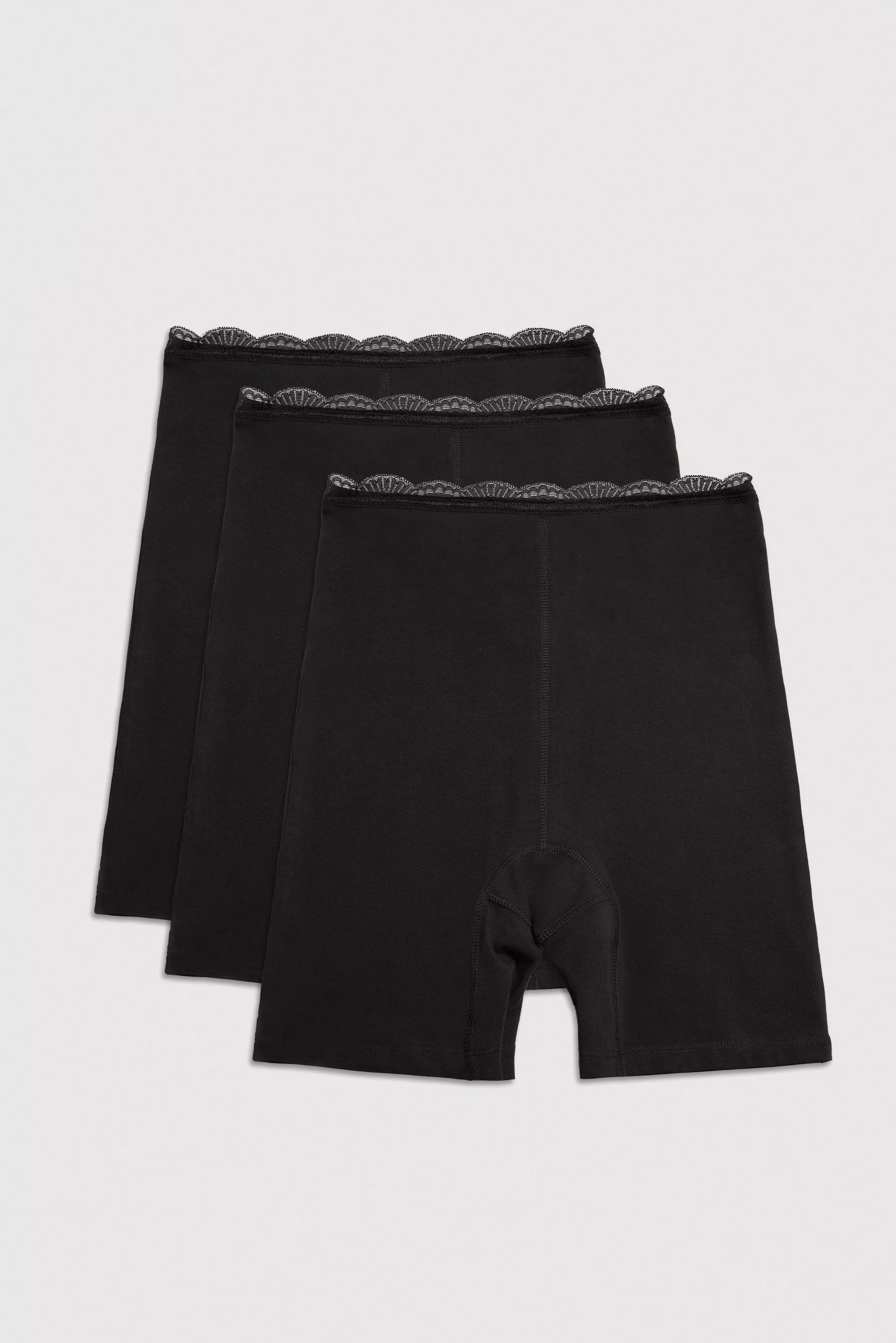 YSABEL MORA Lange Unterhose "BASIC COLLECTION COTTON WITH LACE", (3er Pack) günstig online kaufen