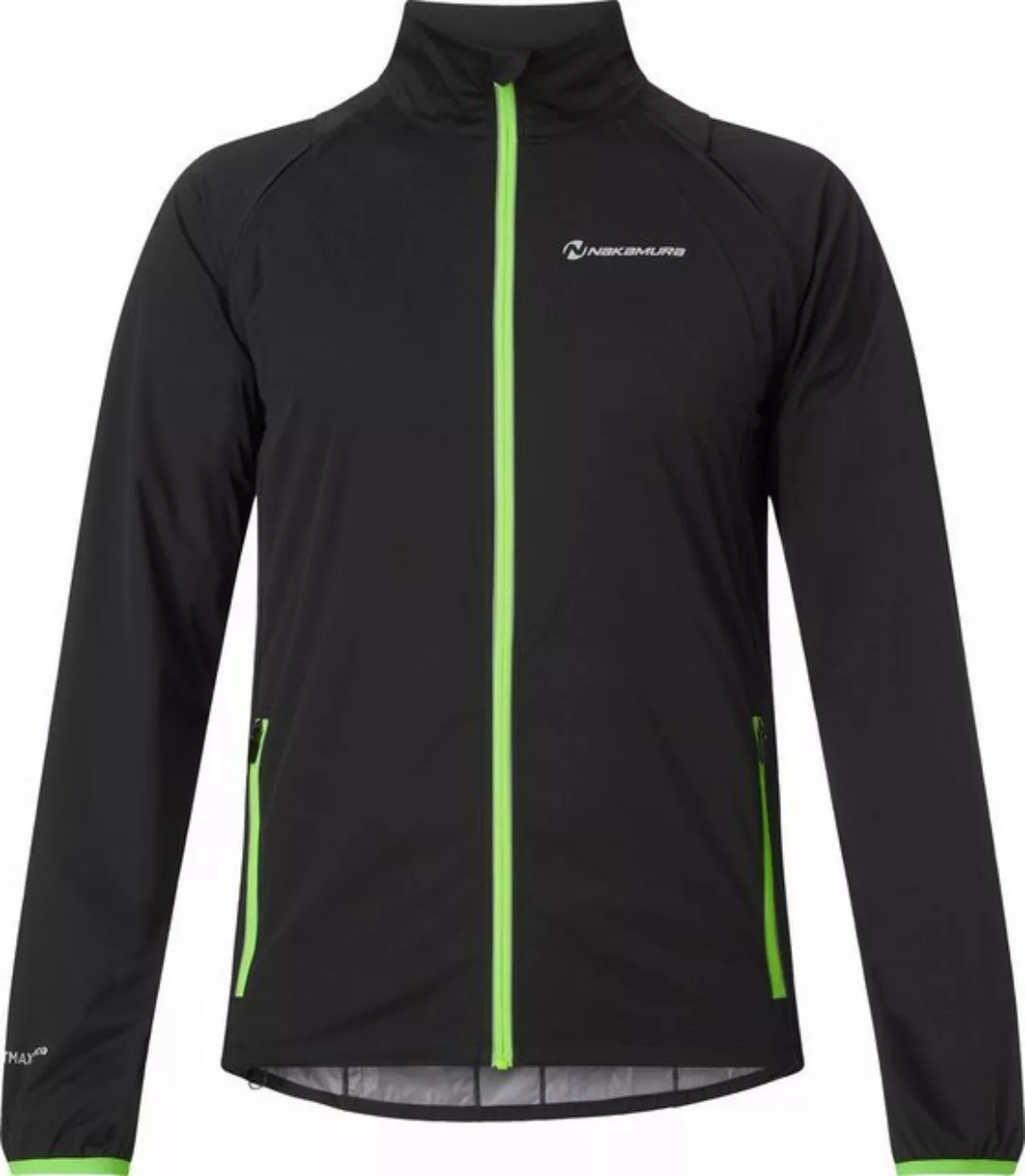 NAKAMURA Anorak He.-Funktions-Jacke Akron III ux BLACK/GREENLIME günstig online kaufen