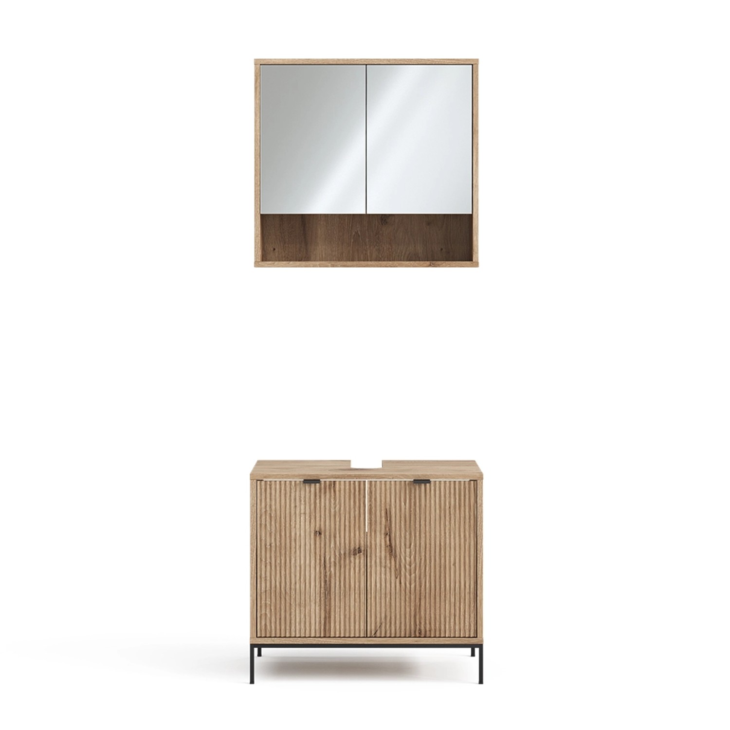Vicco Badmöbel-Set Eliza Viking Oak 2 Teile günstig online kaufen