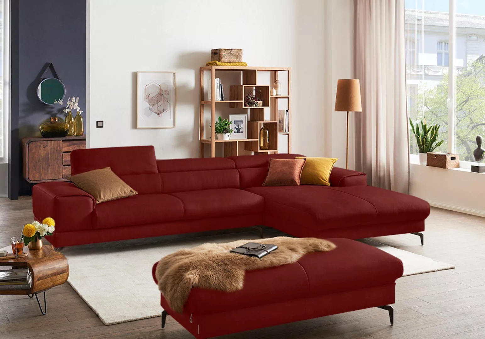 W.SCHILLIG Ecksofa "piedroo, Designsofa mit tollem Sitzkomfort, bequem, L-F günstig online kaufen