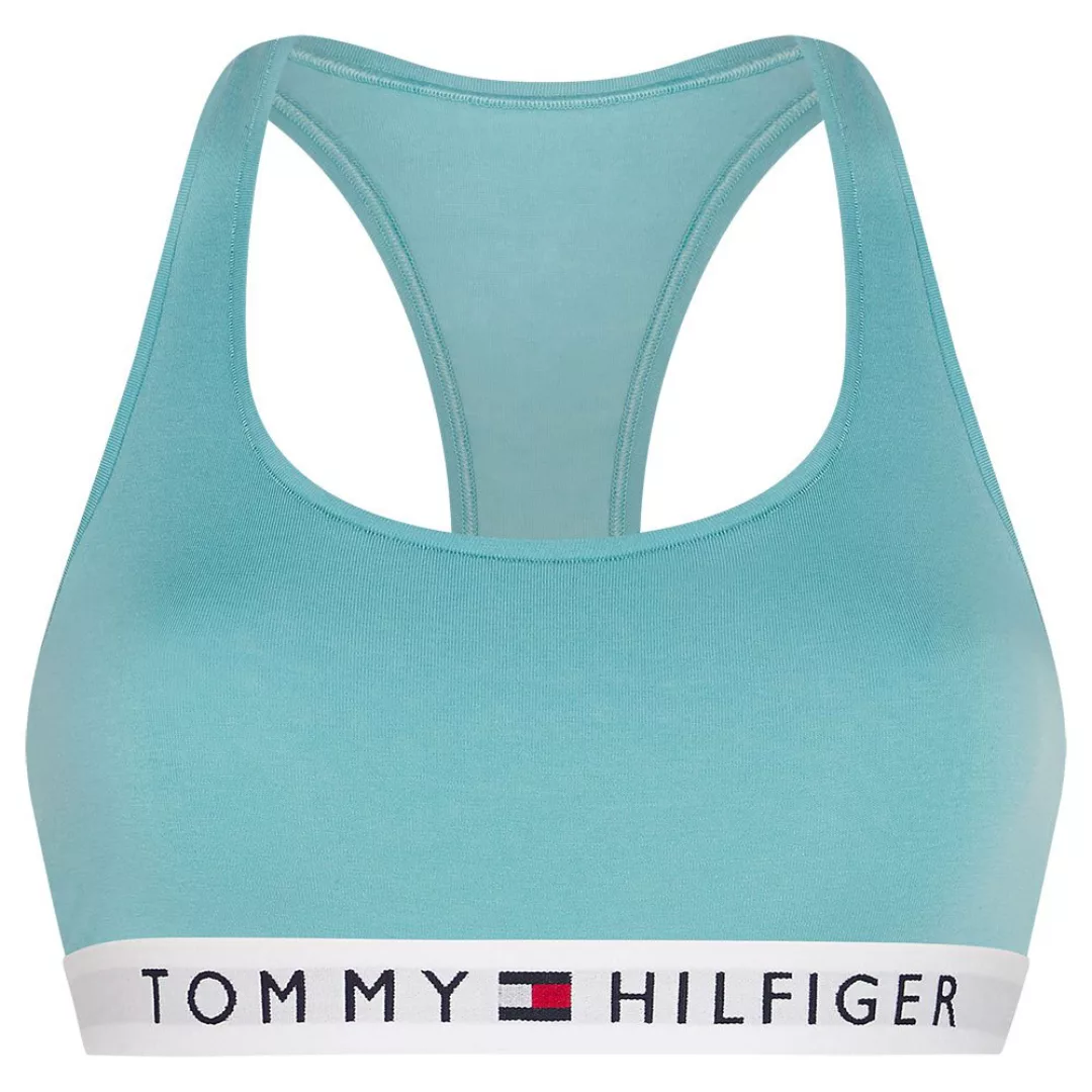 Tommy Hilfiger – Original – Bralette aus Baumwolle in Hellblau günstig online kaufen