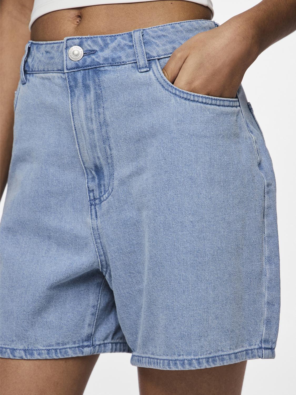 pieces Jeansshorts "PCABBI MW SHORTS NOOS" günstig online kaufen