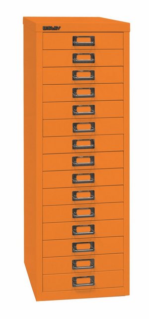 Bisley Aktenschrank MultiDrawer Schubladenschrank in Orange - Maße: H 86 x günstig online kaufen