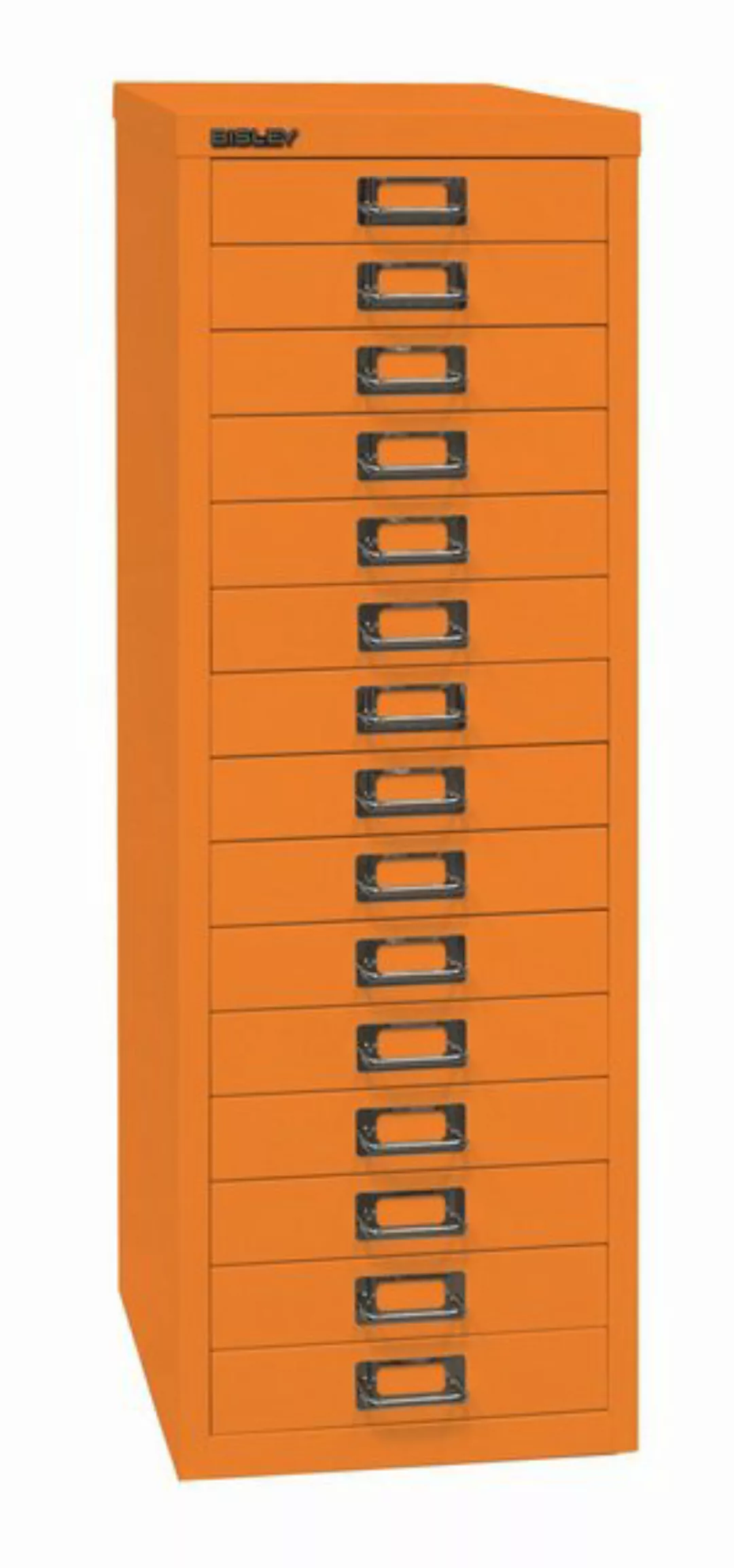 Bisley Aktenschrank MultiDrawer Schubladenschrank in Orange - Maße: H 86 x günstig online kaufen