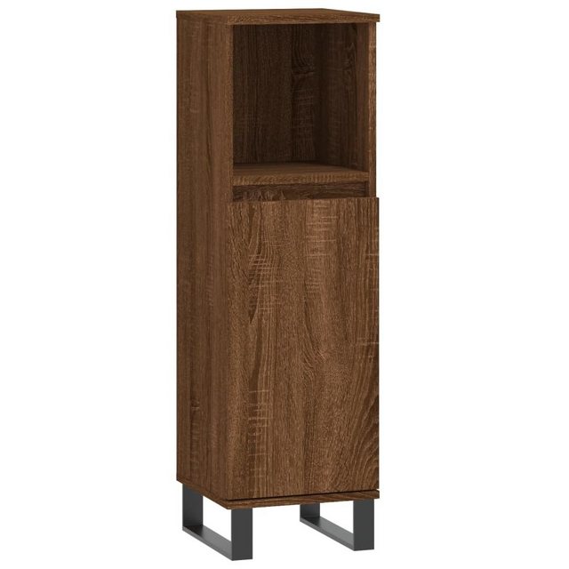 vidaXL Midischrank Badschrank Braun Eichen-Optik 30x30x100 cm Holzwerkstoff günstig online kaufen