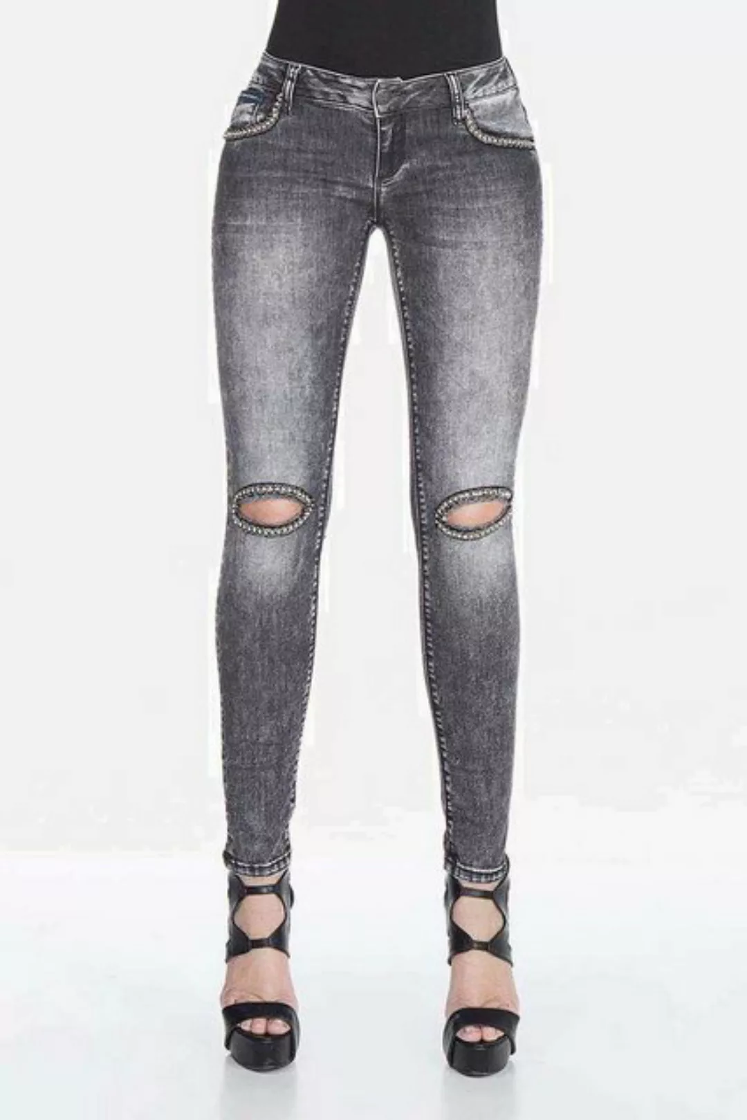 Cipo & Baxx Slim-fit-Jeans "Jeans", im trendigen Used-Look, WD307 günstig online kaufen