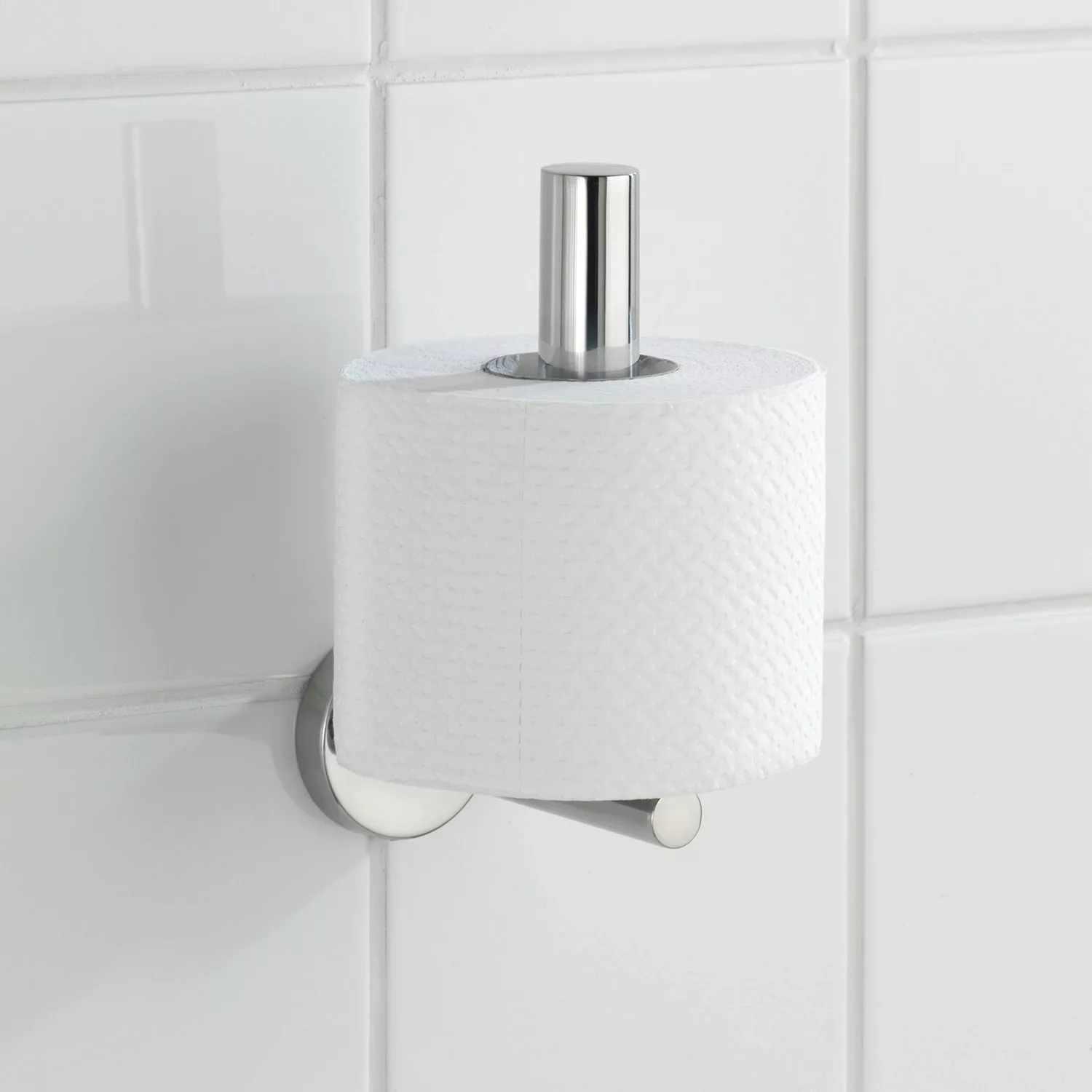 WENKO Toiletten-Ersatzrollenhalter Bosio Edelstahl glänzend, rostfrei silbe günstig online kaufen