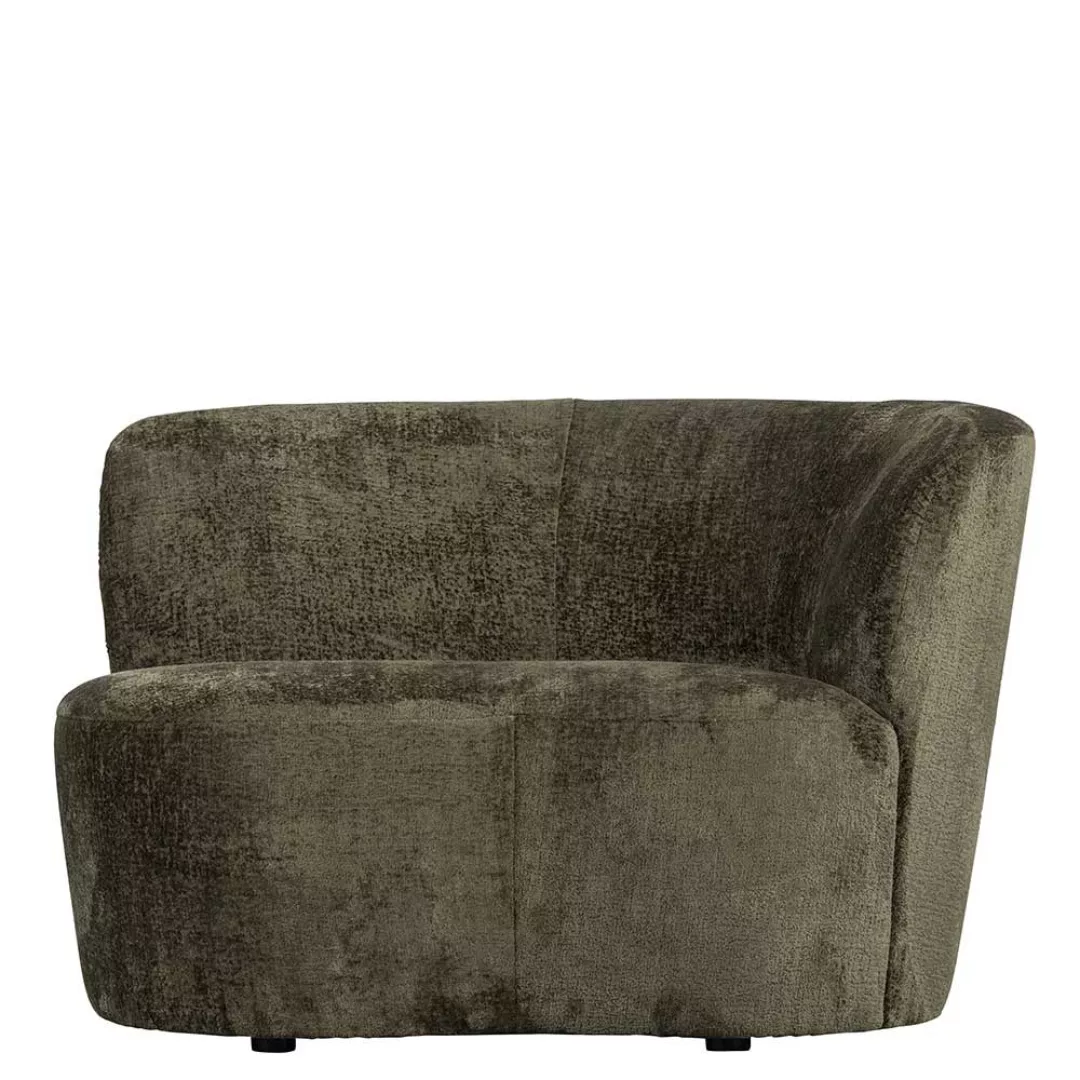 Kleines Sofa Samt in Dunkelgrün 112 cm breit - 80 cm tief günstig online kaufen