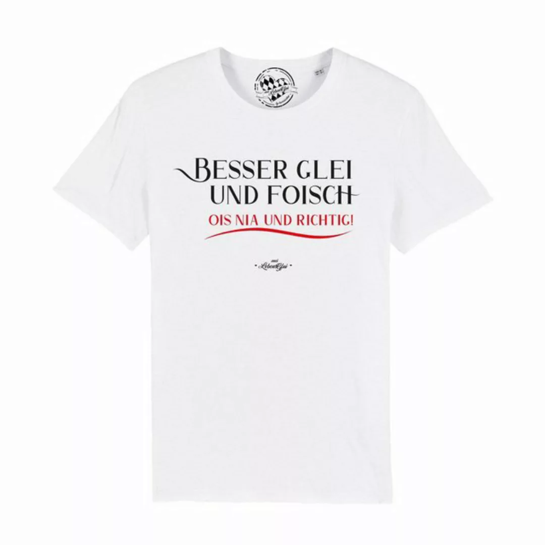 Bavariashop T-Shirt Herren T-Shirt "Besser glei und foisch... günstig online kaufen