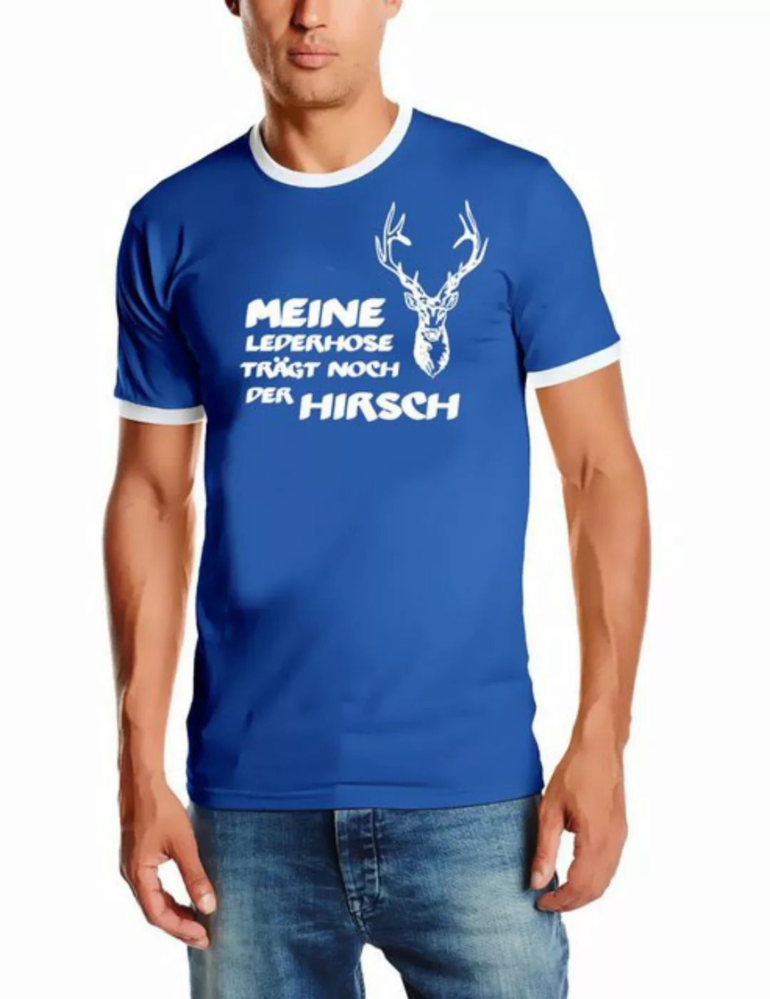 coole-fun-t-shirts Print-Shirt Meine Lederhose trägt noch der Hirsch ! T-Sh günstig online kaufen