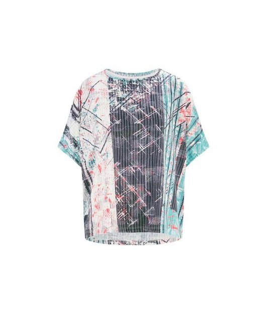 creation L Rundhalsshirt CRÉATION L Damen Lagenlook-Shirt, ecru-bedruckt günstig online kaufen
