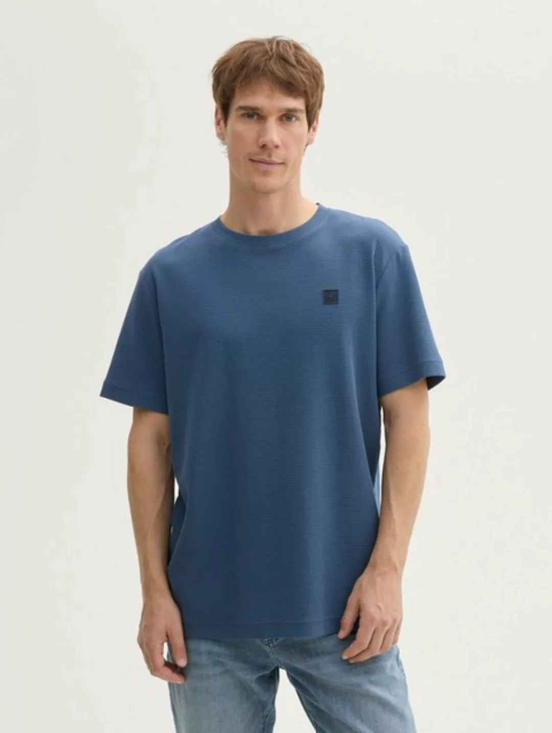 TOM TAILOR T-Shirt Geripptes Basic T-Shirt günstig online kaufen