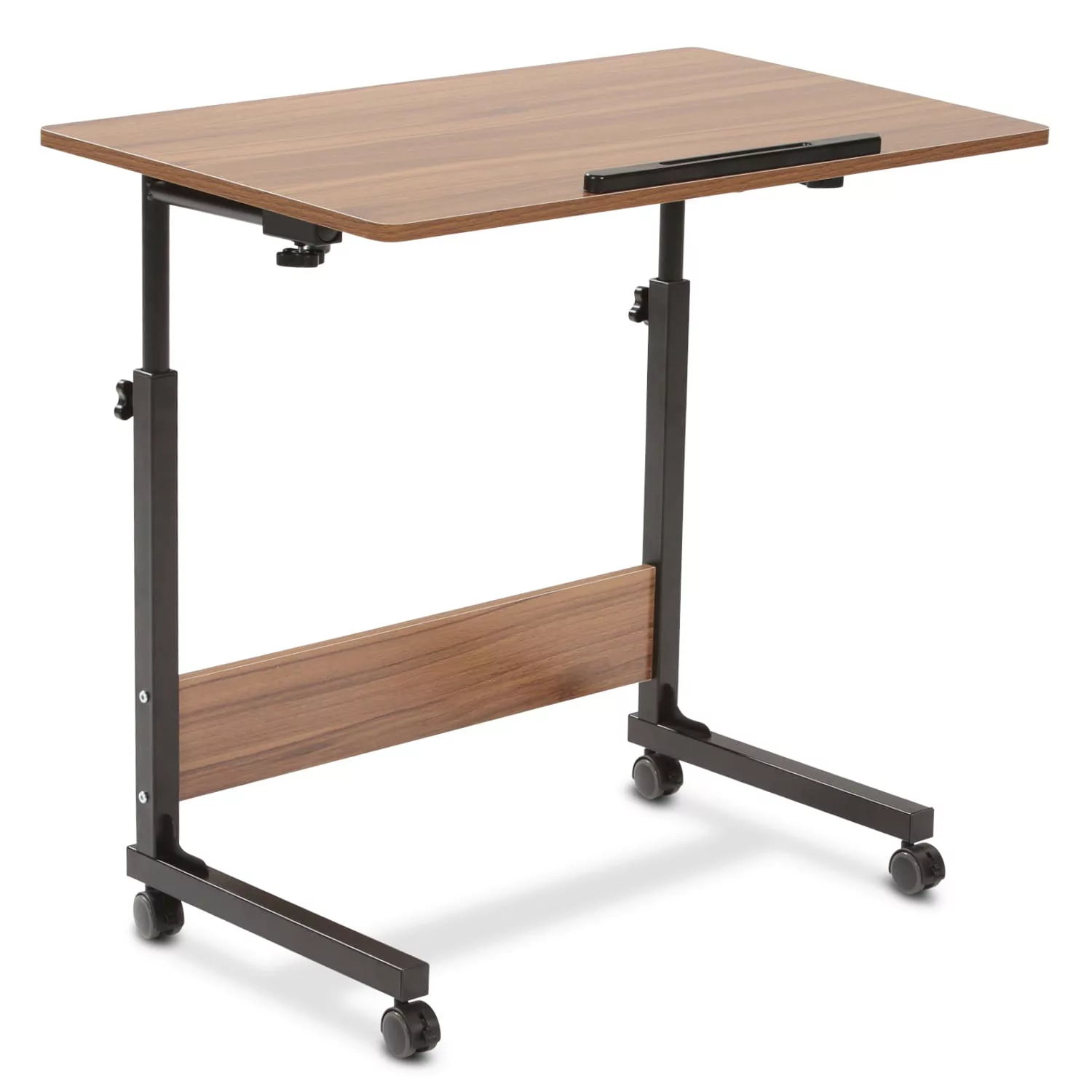 Büro- und Beistelltisch, höhenverstellbar 65,5-90 cm, mit Rollen, Holz-Opti günstig online kaufen