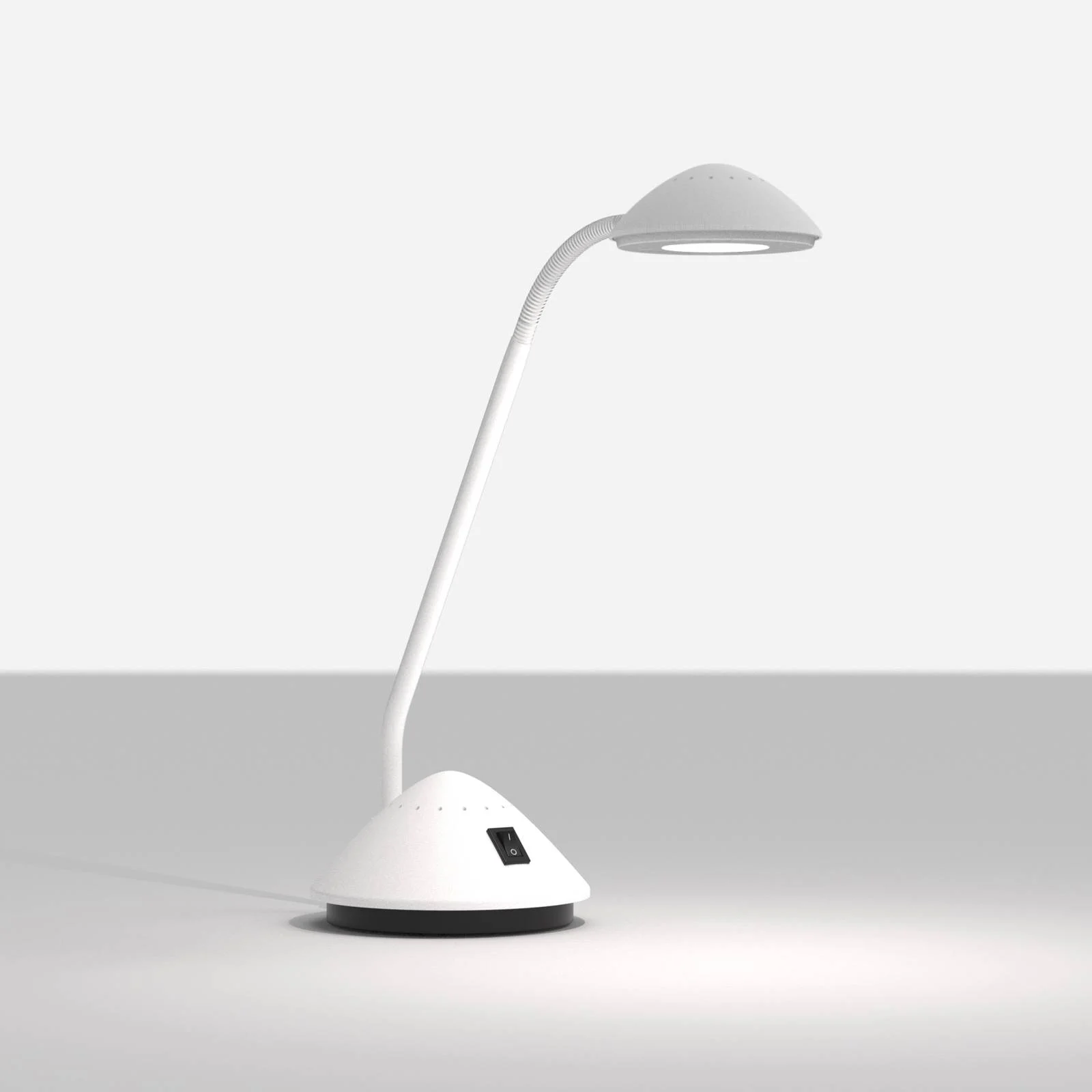 LED-Tischleuchte MAULarc mit Flexarm, weiß günstig online kaufen