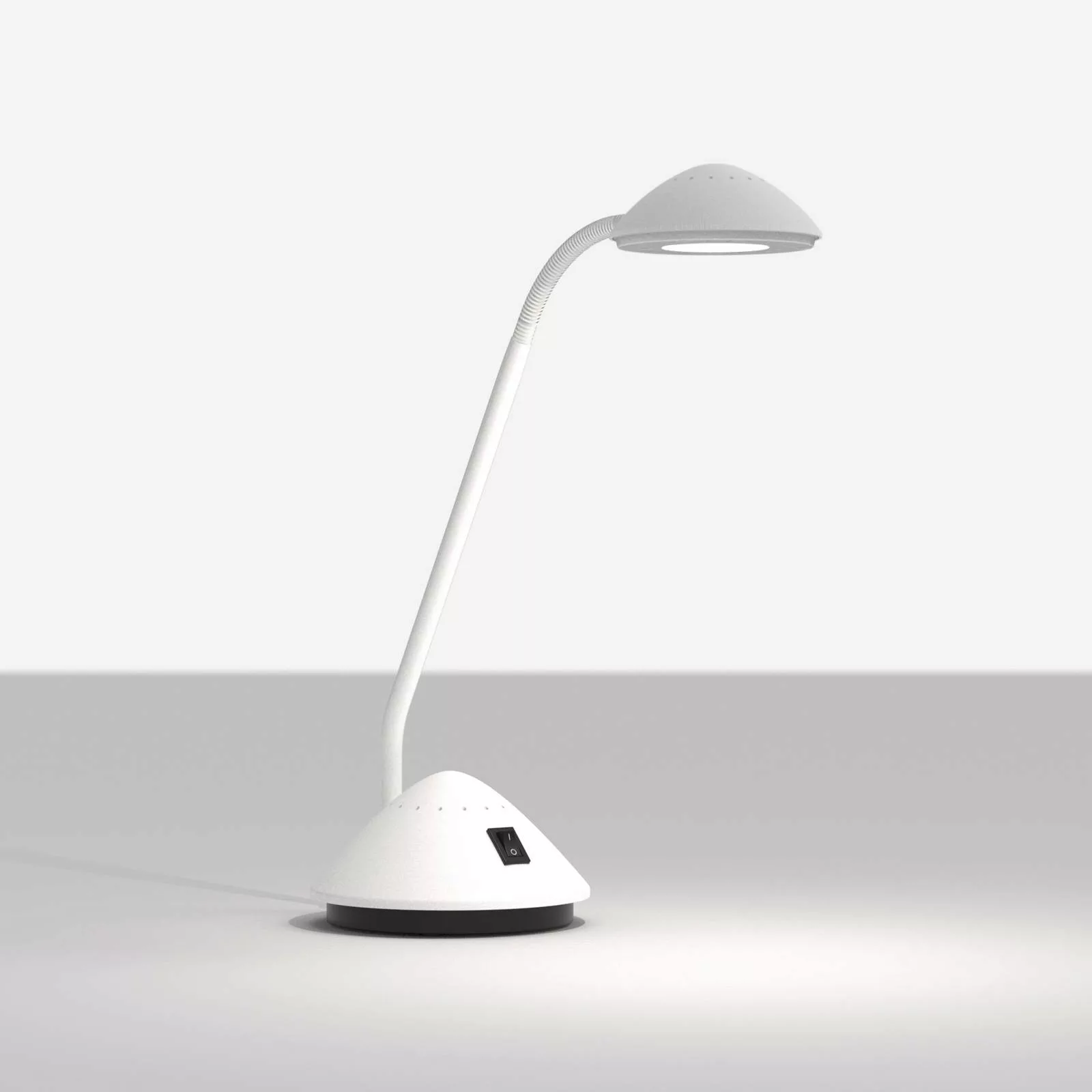 LED-Tischleuchte MAULarc mit Flexarm, weiß günstig online kaufen