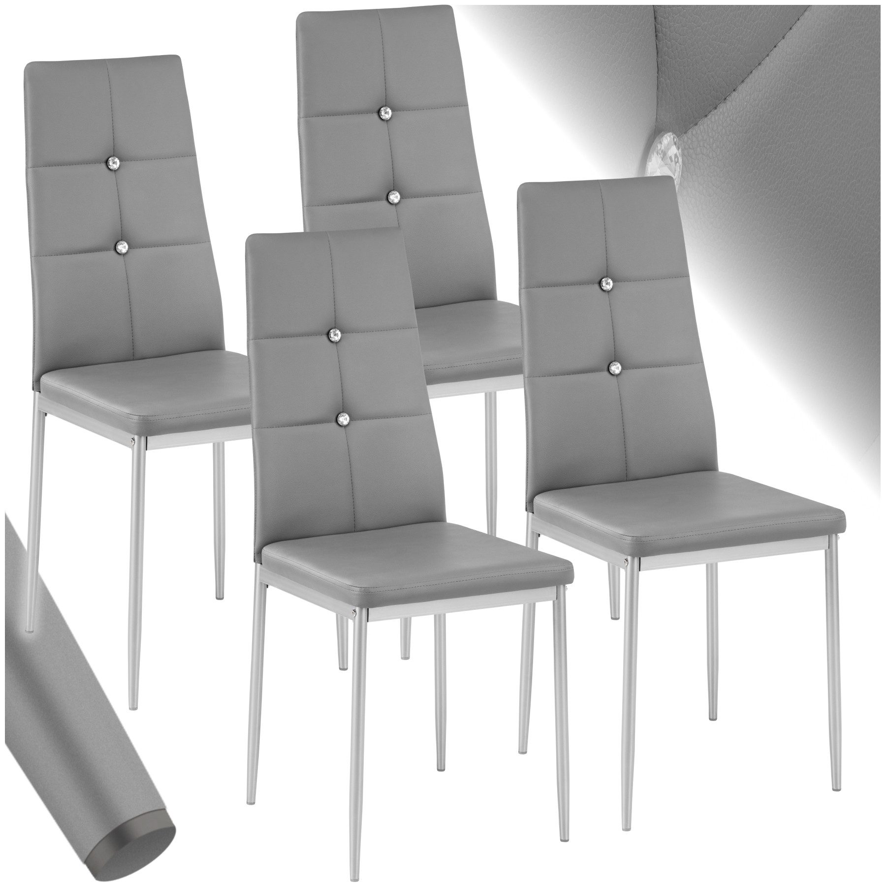 tectake Esszimmerstuhl Set Esszimmerstuhl (Set, 4 günstig online kaufen