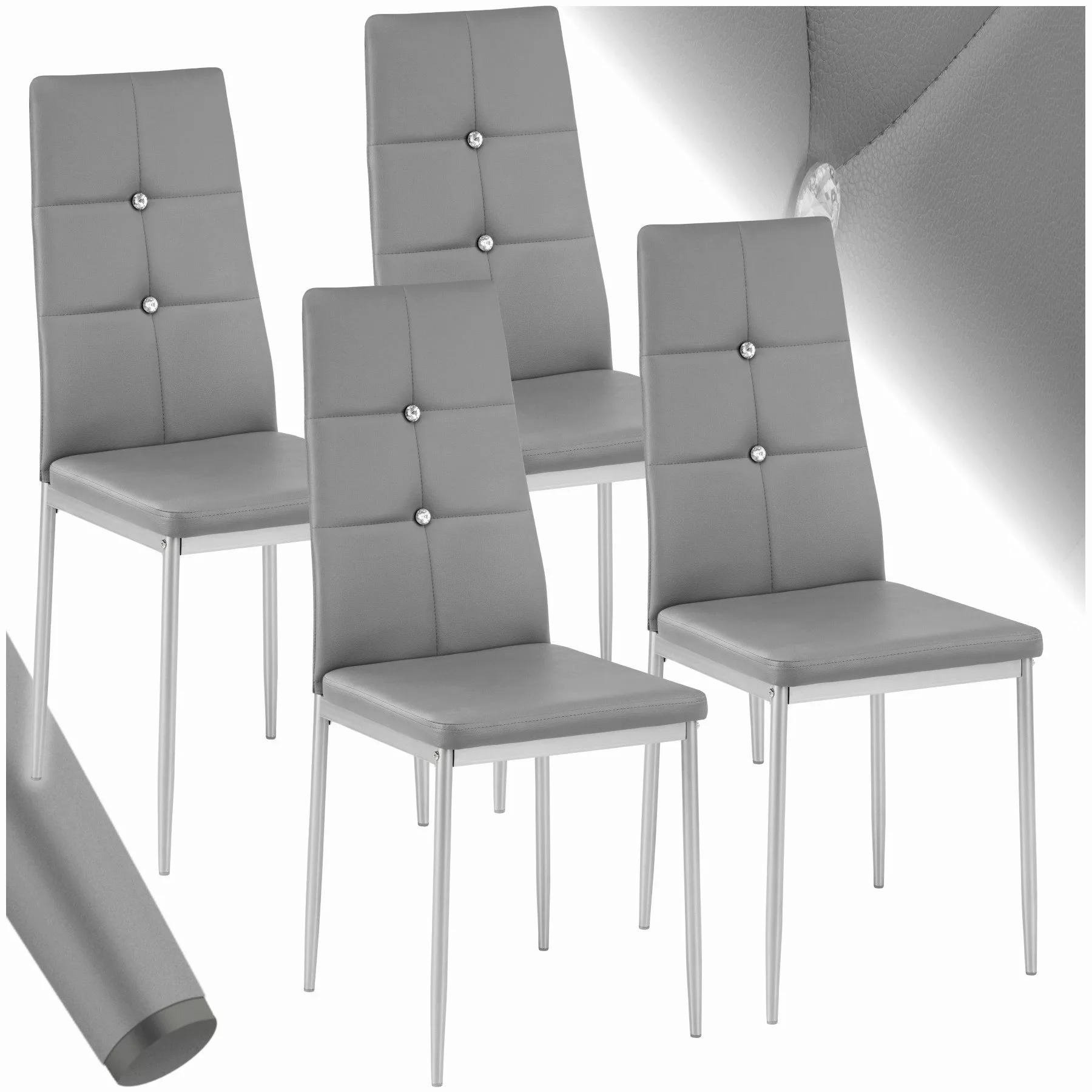 tectake Esszimmerstuhl Set Esszimmerstuhl (Set, 4 günstig online kaufen