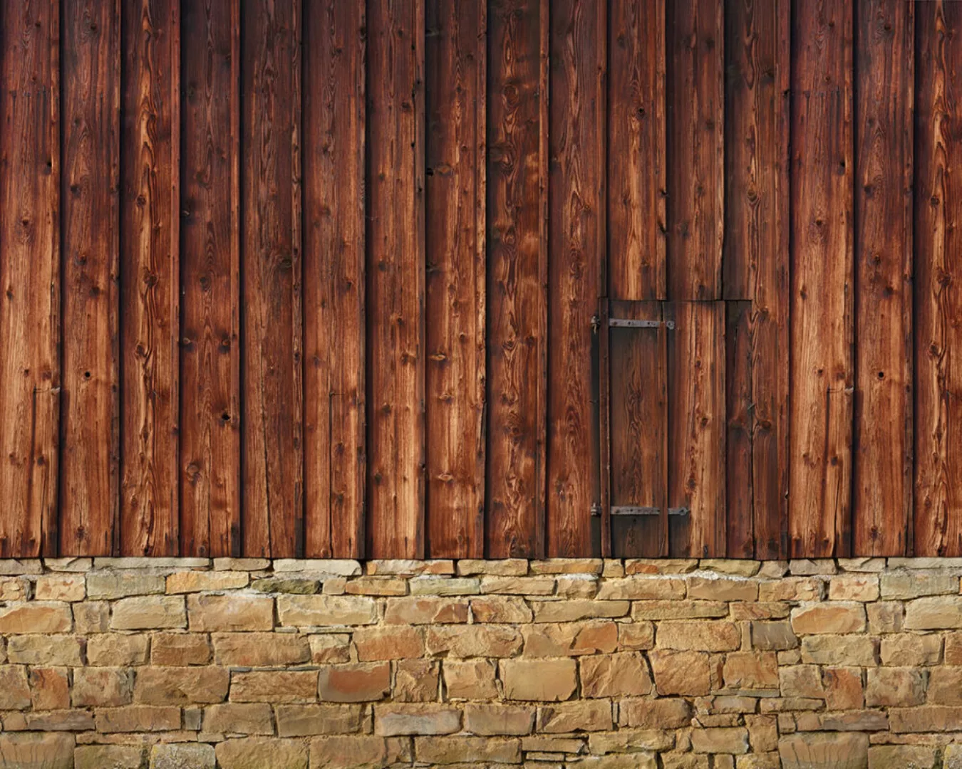 Fototapete "Holzfassade" 4,00x2,50 m / Strukturvlies Klassik günstig online kaufen