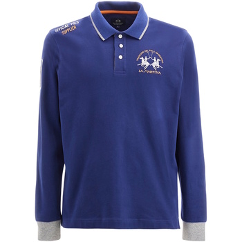 La Martina  T-Shirts & Poloshirts Poloshirt Langarmshirt mit Polokragen günstig online kaufen