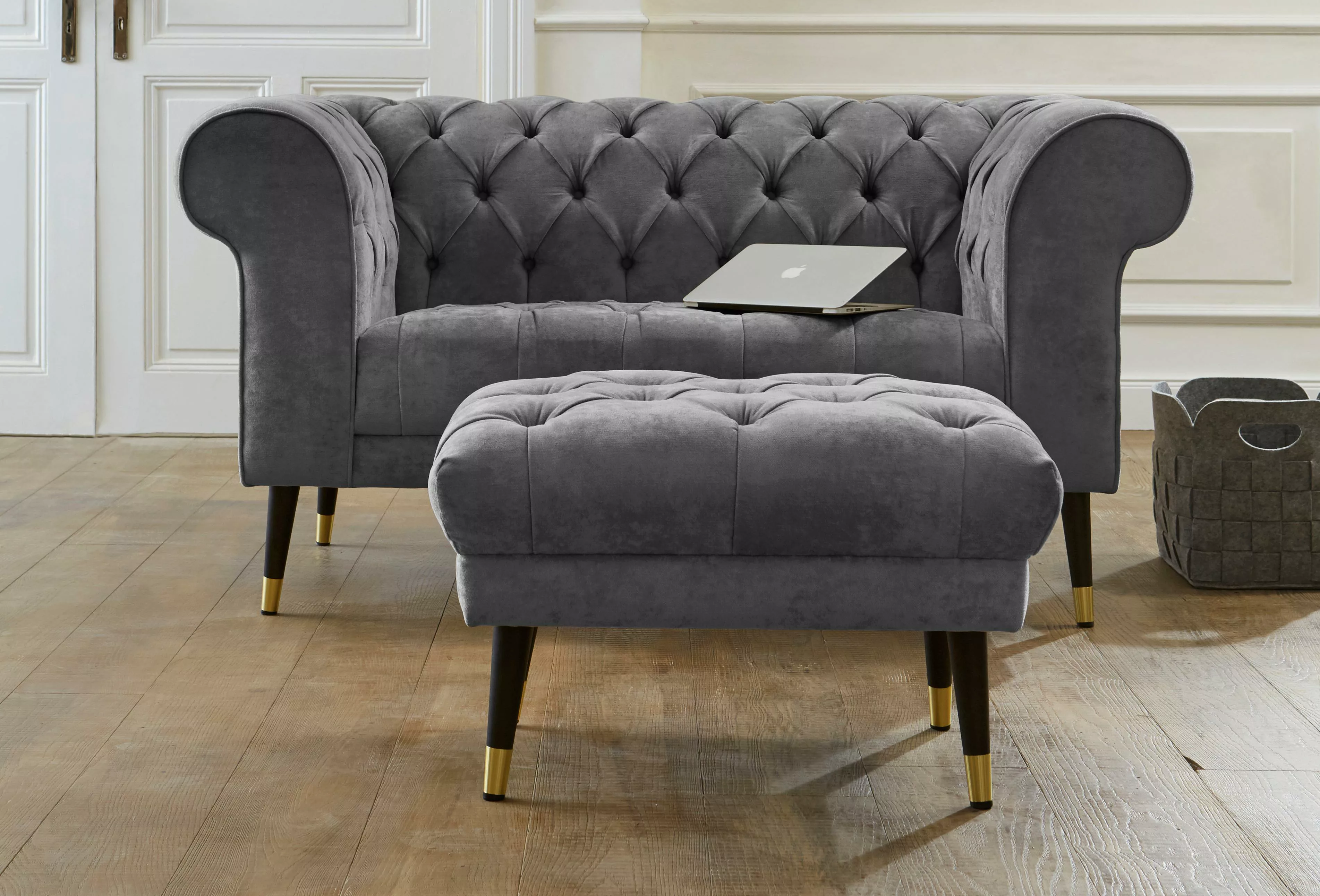 Guido Maria Kretschmer Home&Living Chesterfield-Sofa Tinnum günstig online kaufen