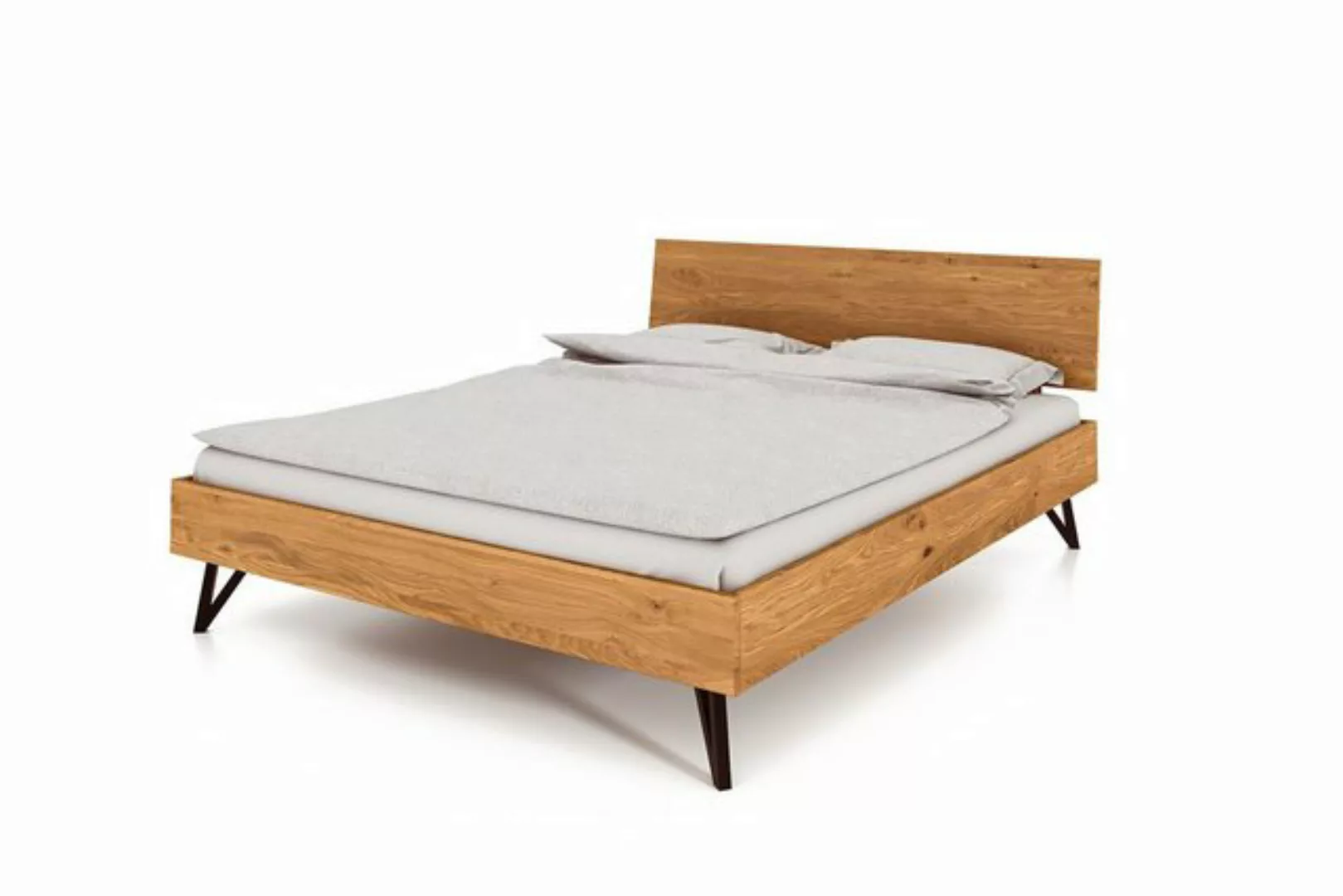 byoak Bett GOLO aus Massivholz mit Holzkopfteil, Naturgeölt günstig online kaufen