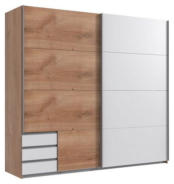 Wimex Kleiderschrank Emden (Emden, 1-St., Kleiderschrank) 225cm weiß planke günstig online kaufen