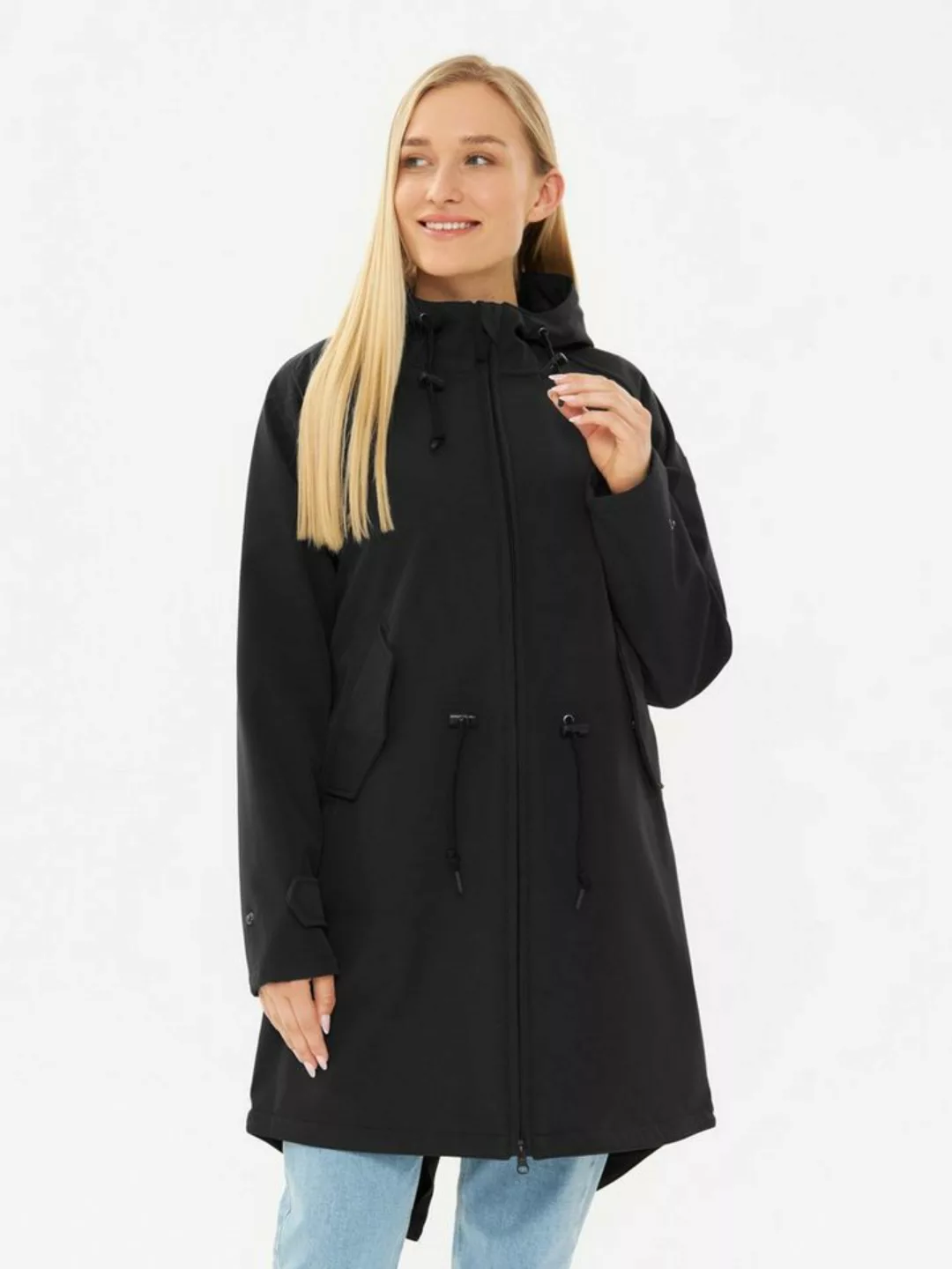 Derbe Softshelljacke Island Friese wasserabweisend, winddicht, Kapuze günstig online kaufen