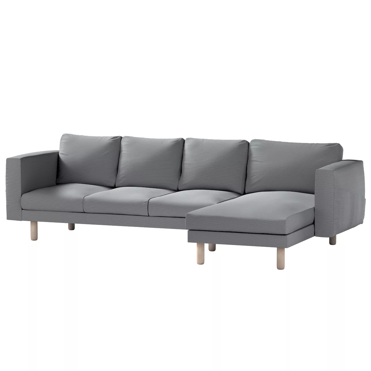 Bezug für Norsborg 4-Sitzer Sofa mit Recamiere, hellgrau, Norsborg Bezug fü günstig online kaufen