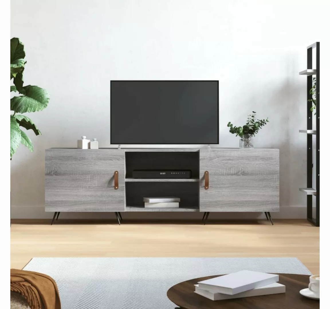 furnicato TV-Schrank Grau Sonoma 150x30x50 cm Holzwerkstoff günstig online kaufen