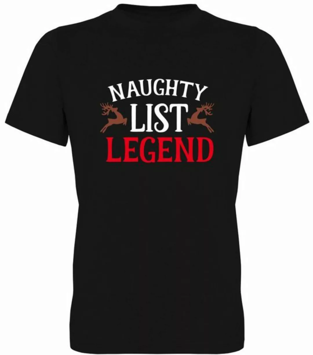G-graphics T-Shirt Naughty List Legend Herren T-Shirt, mit trendigem Frontp günstig online kaufen