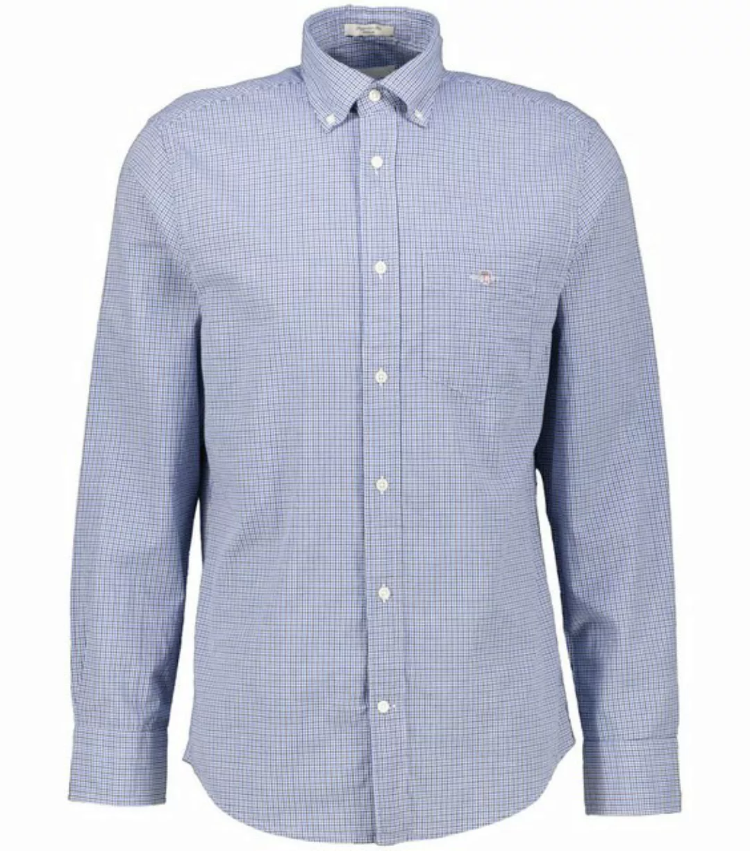 Gant Langarmhemd Herren Hemd POPLIN MICRO GINGHAM SHIRT Regular Fit (1-tlg) günstig online kaufen