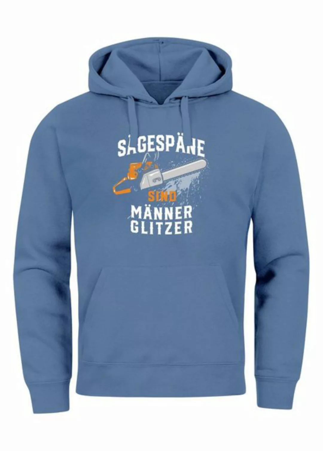 Neverless Hoodie Hoodie Herren Spruch Sägespäne sind Männer-Glitzer Motiv H günstig online kaufen