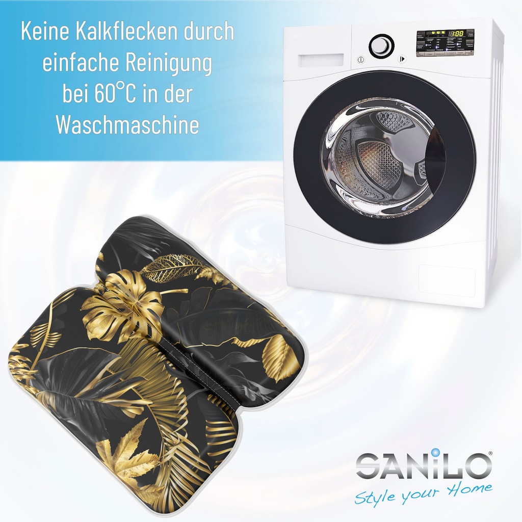 Sanilo Nackenkissen »Badewannenkissen Golden Leaves«, bequem, rutschfest, k günstig online kaufen