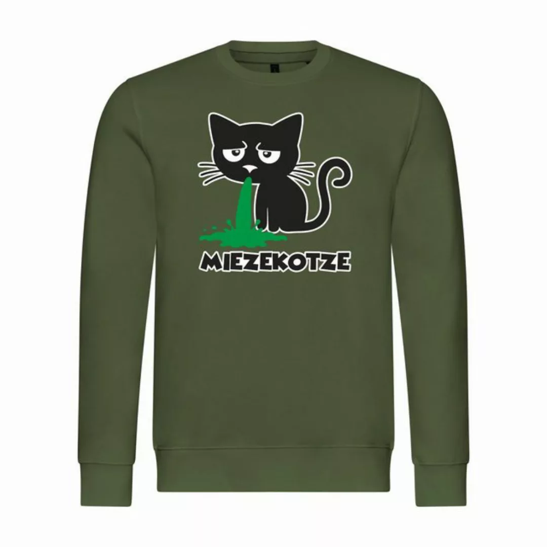 deinshirt Rundhalspullover Herren Sweatshirt Miezekotze Mit Print Motiv, Gr günstig online kaufen