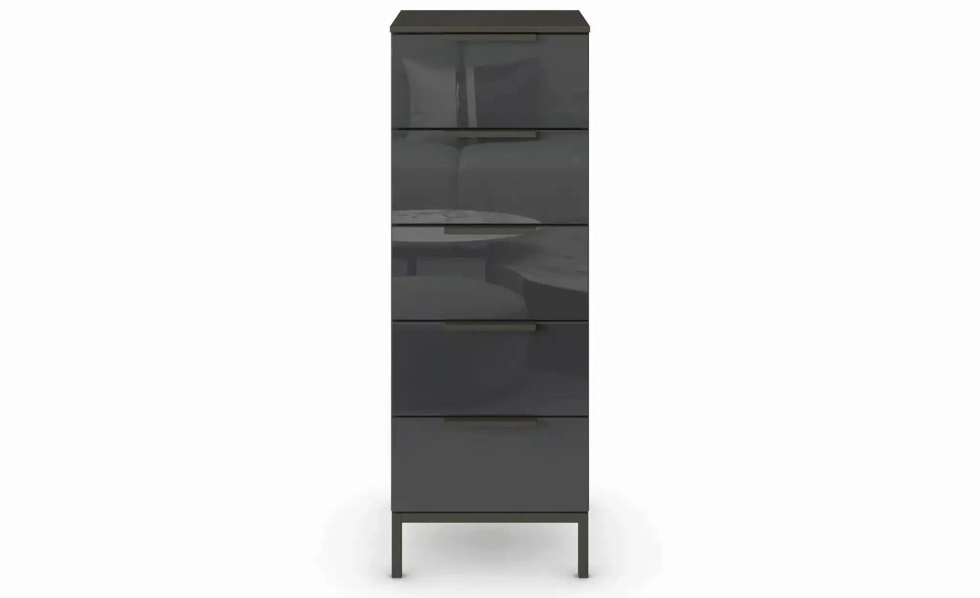 Kommode   ¦ schwarz ¦ Maße (cm): B: 40 H: 111 Kommoden & Sideboards > Kommo günstig online kaufen