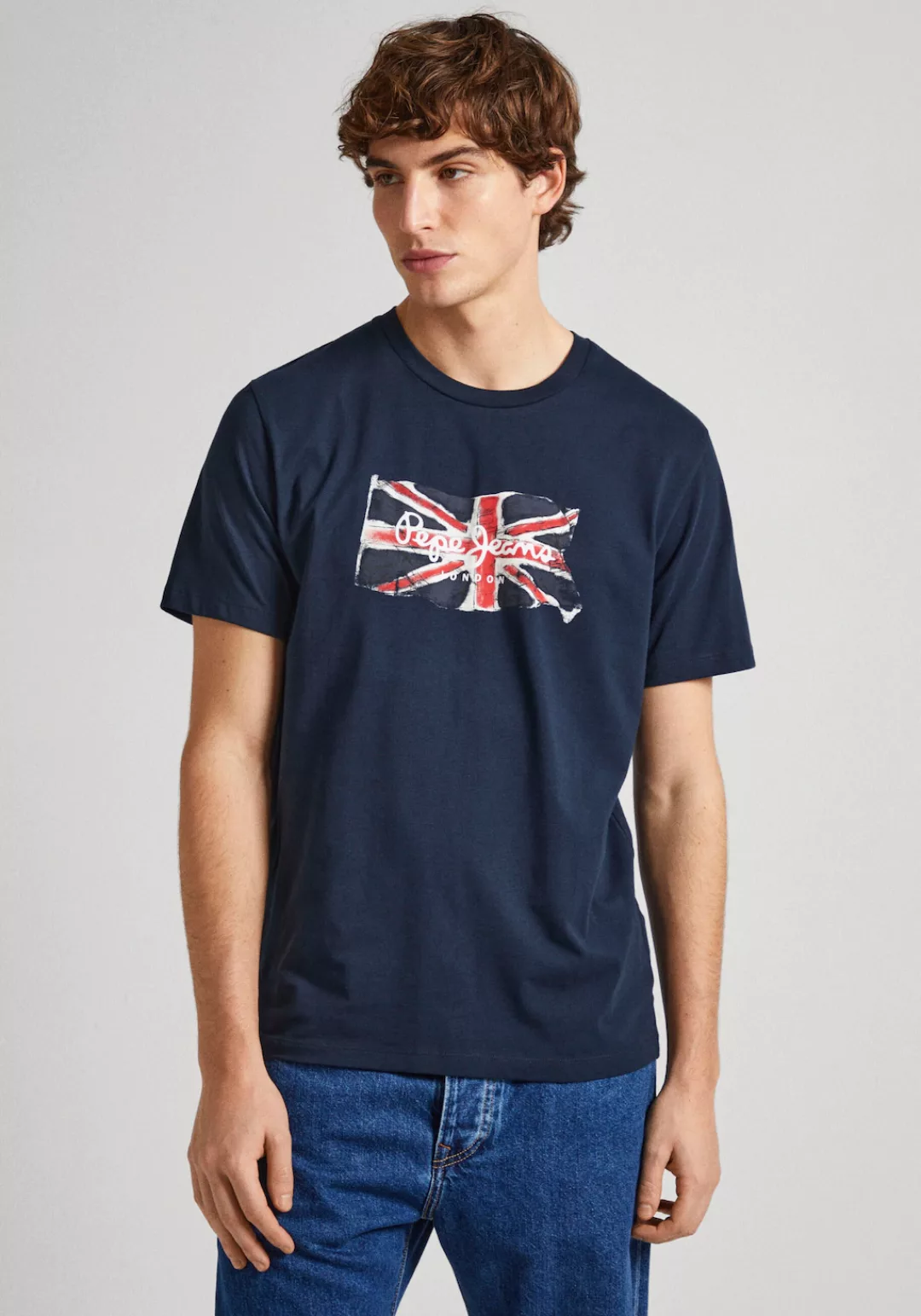 Pepe Jeans T-Shirt CLAG mit großem Logo-Print günstig online kaufen