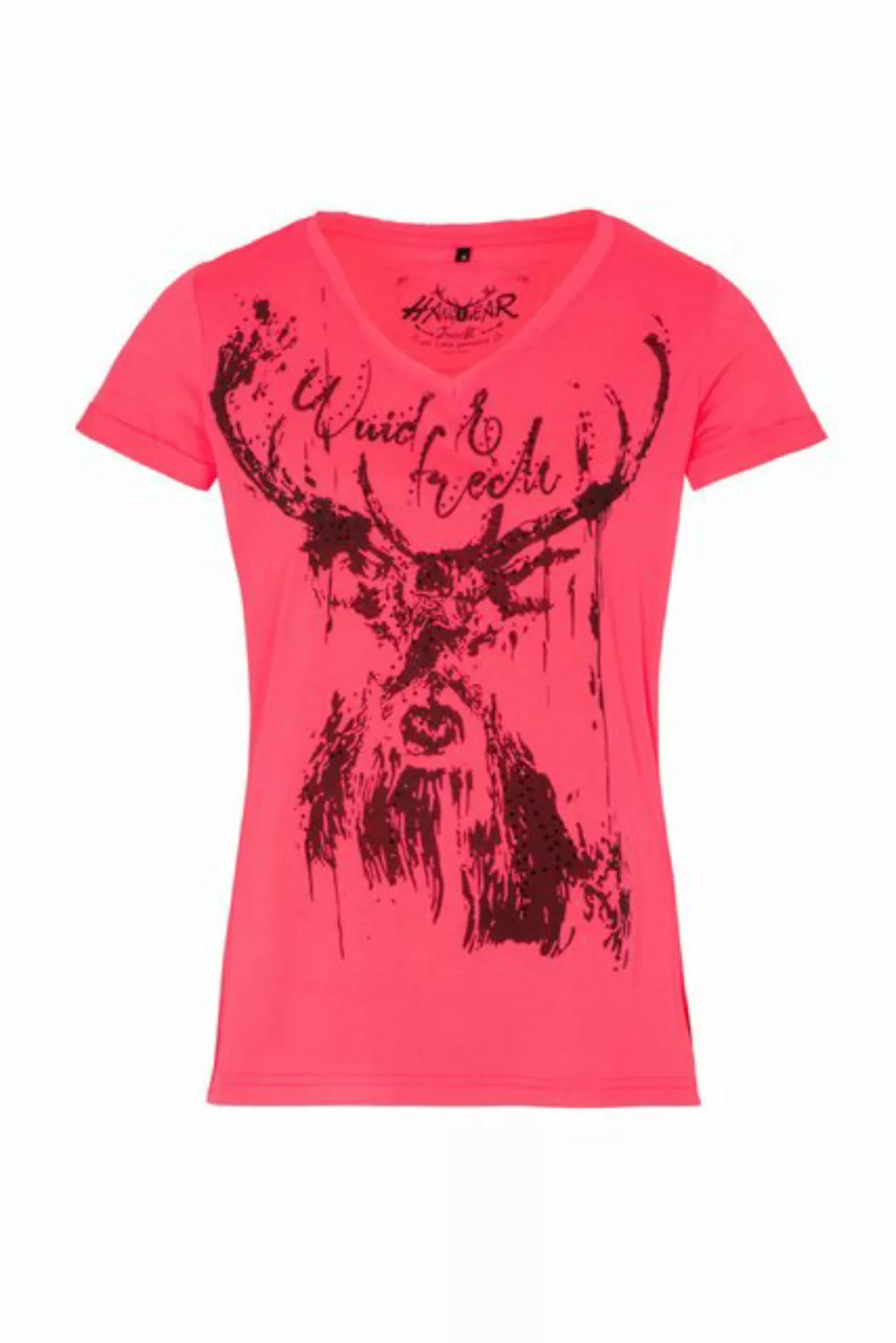Hangowear Trachtenshirt Trachtenshirt Damen - ALVA - neonpink günstig online kaufen