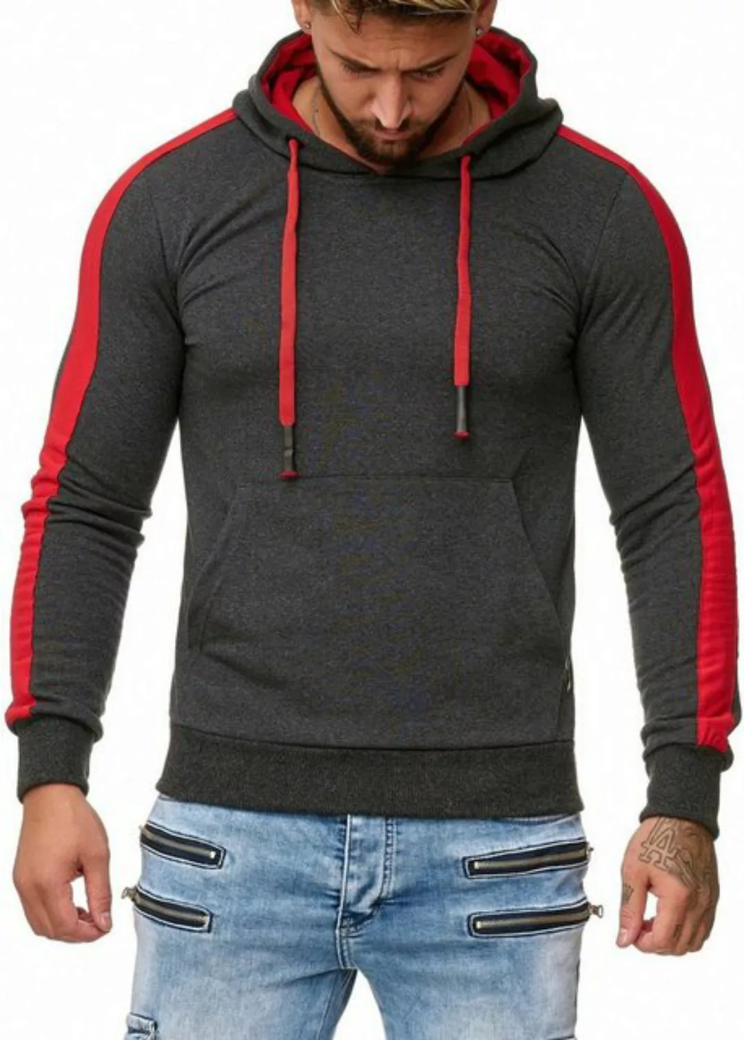 Code47 Hoodie Code47 Herren Sweatshirt Hoodie Pullover Kapuzenpullover Mode günstig online kaufen