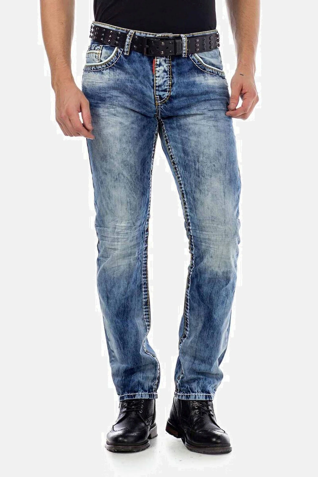 Cipo & Baxx Slim-fit-Jeans "Jeans", mit Kontrastnähten, CD-434 günstig online kaufen