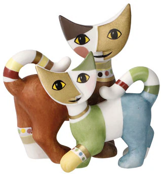 Goebel Dekofigur "Rosina Wachtmeister - CatsMio e Bea", Sammelfigur, Tierfi günstig online kaufen