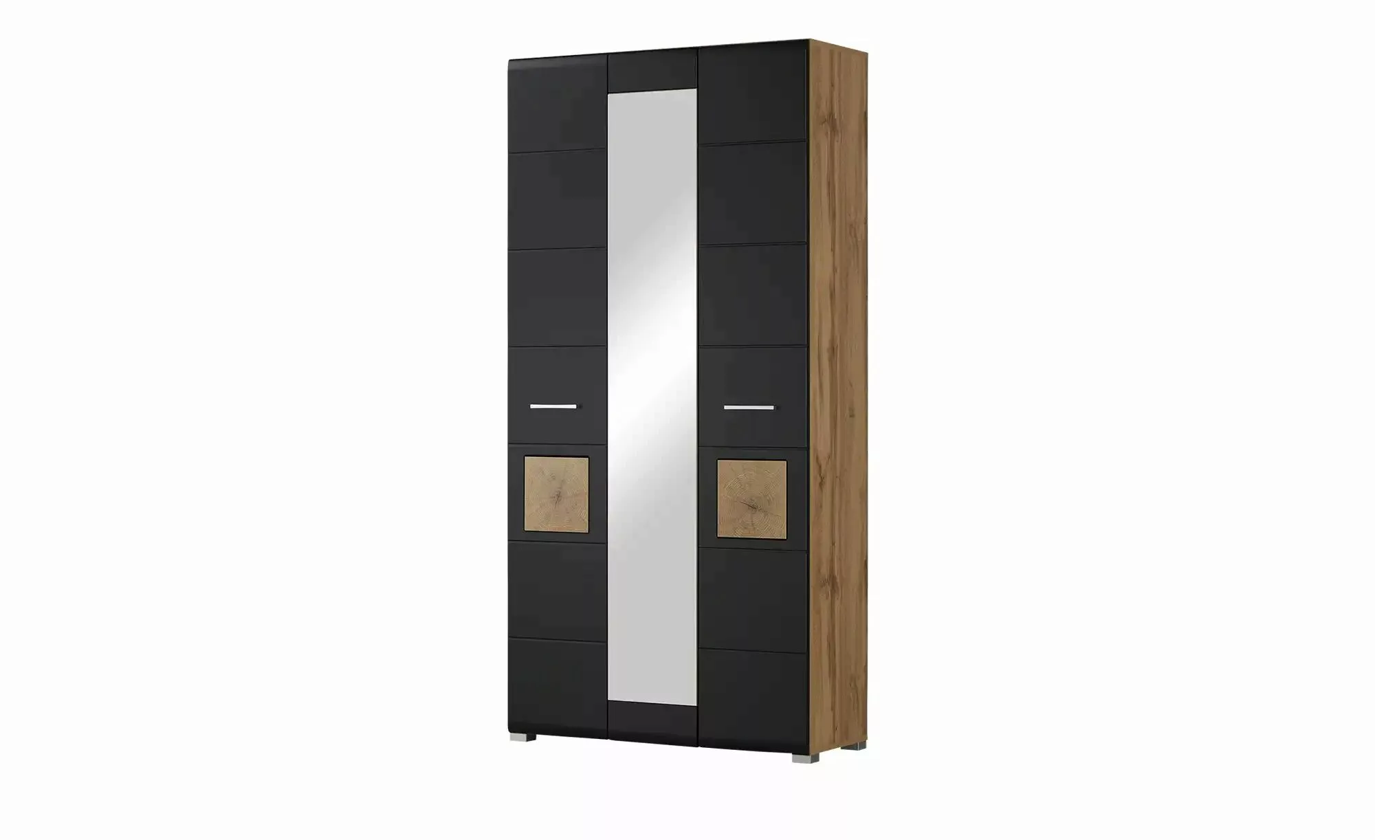 Garderobenschrank  Cortina ¦ schwarz ¦ Maße (cm): B: 99 H: 203 T: 40 Schrän günstig online kaufen