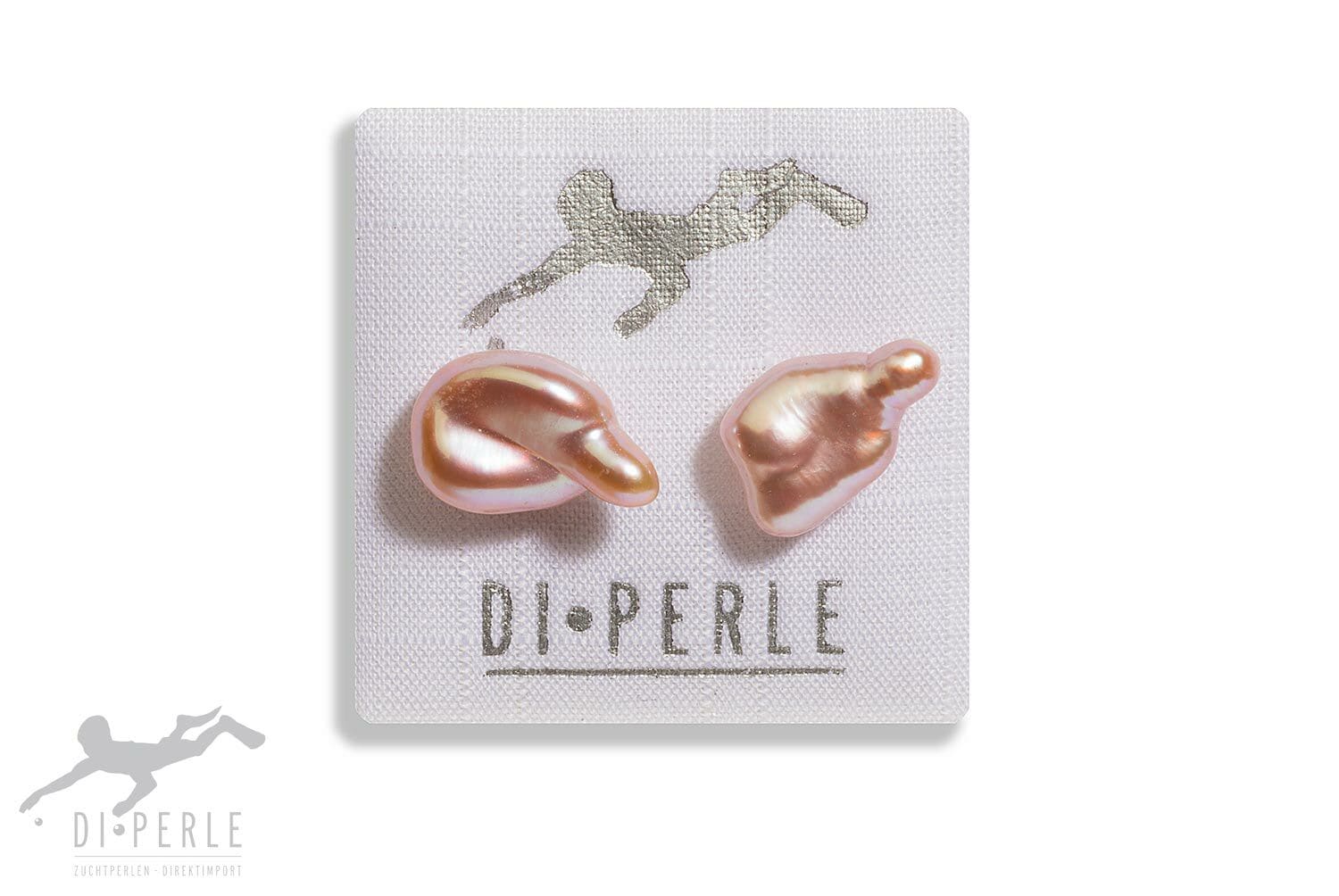 DI PERLE Paar Ohrstecker "Damen Perlenschmuck 585 Gelbgold Süsswasser Perle günstig online kaufen