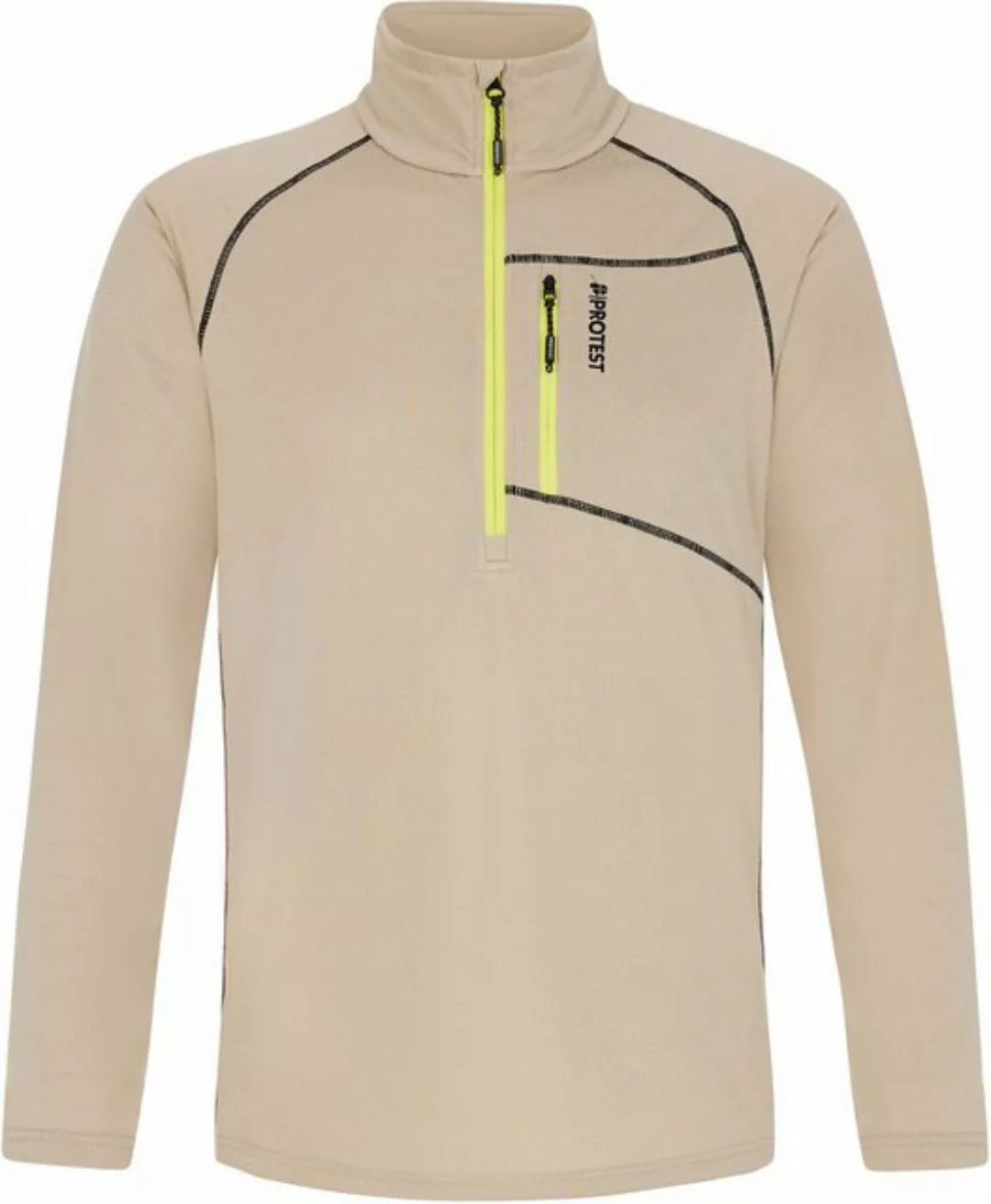 Protest Rollkragenshirt PRTKODY 1/4 zip active top BambooBeige günstig online kaufen