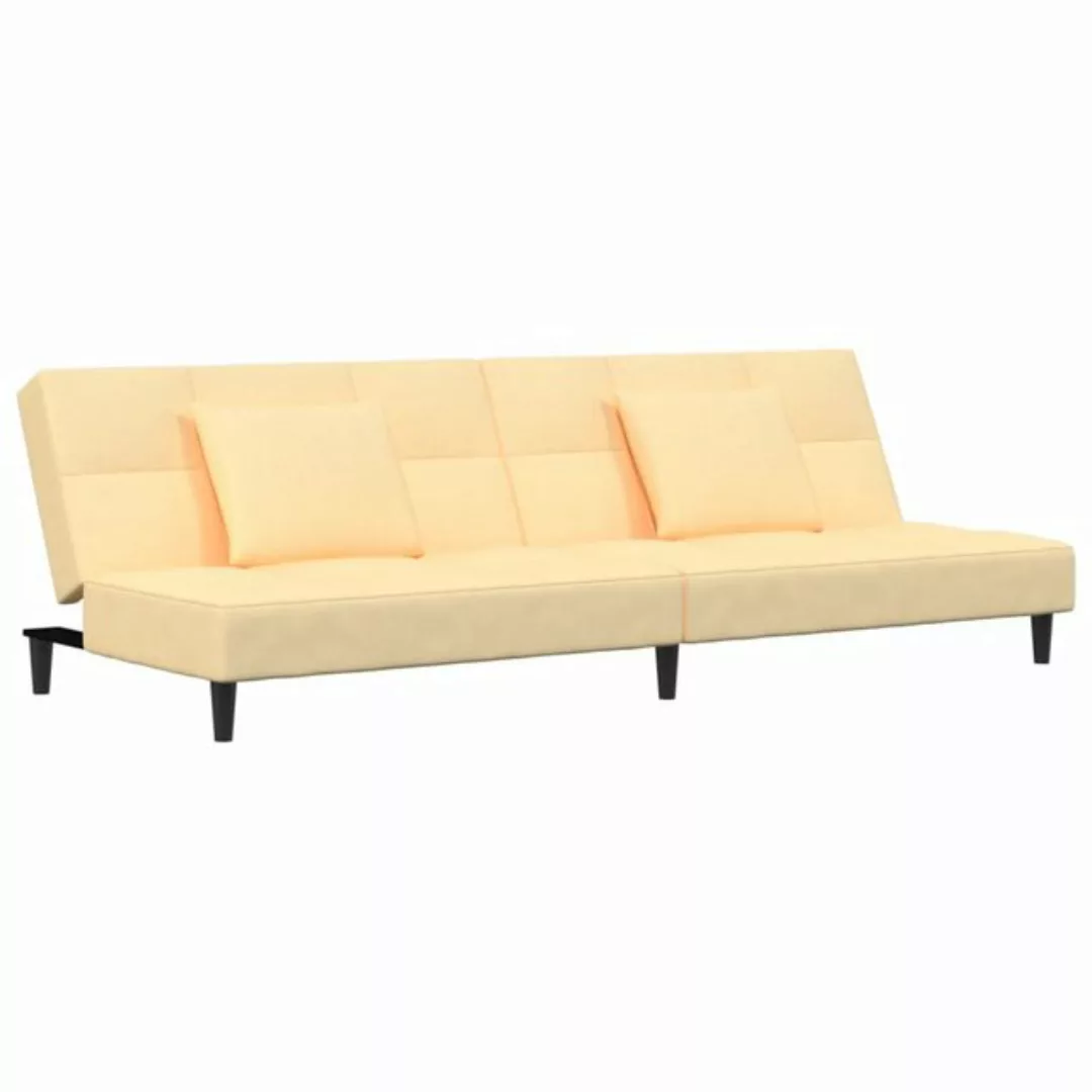 vidaXL Sofa Schlafsofa 2 Sitzer mit 2 Kissen Samt verschiedene Farben, ohne günstig online kaufen