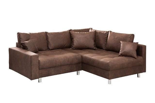 riess-ambiente Ecksofa KENT 220cm braun, Set 2 Teile, Wohnzimmer · Couch · günstig online kaufen