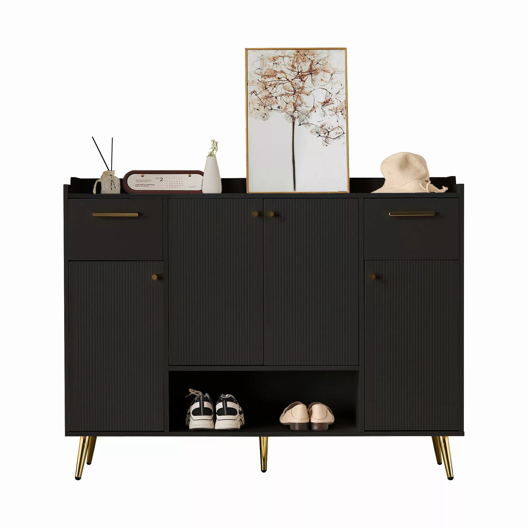 MODFU Schuhschrank mit Metallfüße (Schuhregal, Sideboard, günstig online kaufen